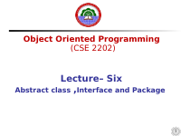 Chapter-5- Abstract class ,Interface and Package.pptx